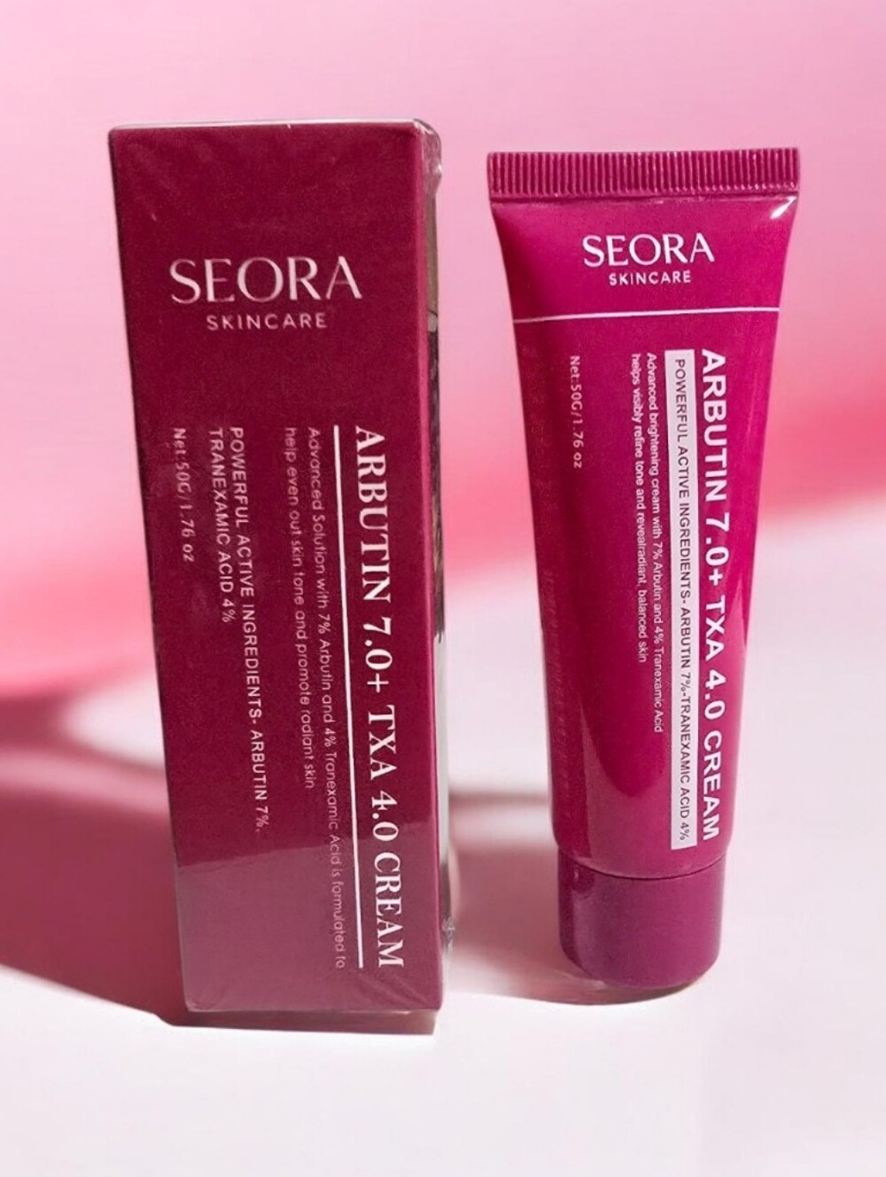Arbutin 7.0 + TXA 4.0 Brightening Cream — Pink